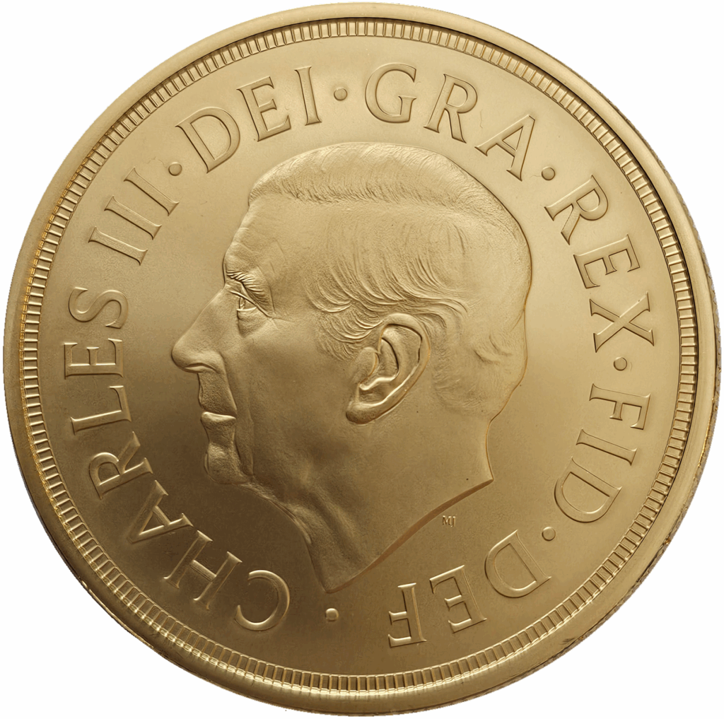 2024 Charles III Five Gold Sovereign Coin