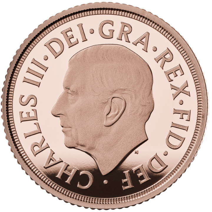 2024 Charles III Half Gold Sovereign Coin