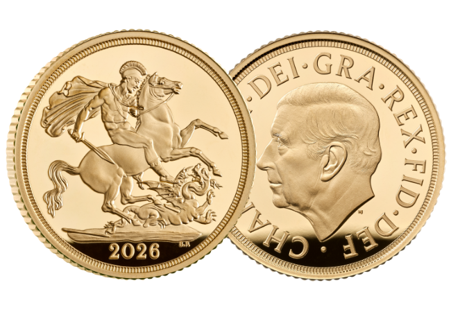 2026 Charles III Double Gold Sovereign Coin