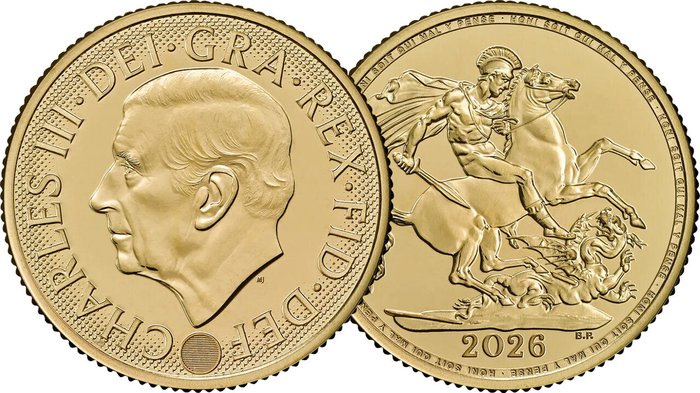 2026 Charles III Full Gold Sovereign Coin