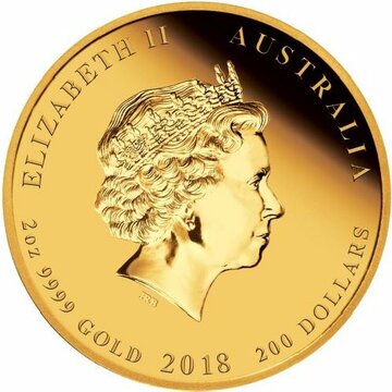 2018 200 Dollars – Elizabeth II (4th Portrait – 65th Anniversary Coronation – Gold Proof)
