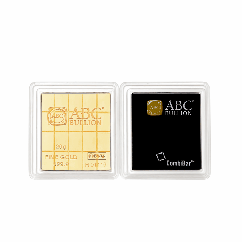 20 x 1g ABC CombiBar Gold Minted Tablet