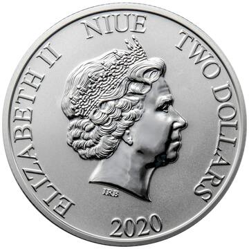 2020 2 Dollars – Elizabeth II (Mickey Mouse and Pluto)