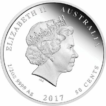 50 Cents – Elizabeth II (4th Portrait – 1917 Speed and Surprise)