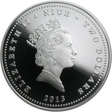 2013 2 Dollars – Elizabeth II (Great Horned Owl)