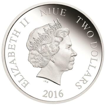 2016 2 Dollars – Elizabeth II (Jaguar)