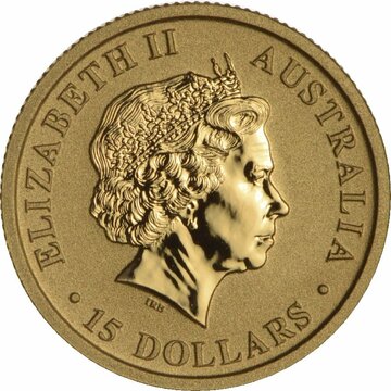 2011 15 Dollars – Elizabeth II (4th Portrait – Kangaroo – Gold Bullion Coin)