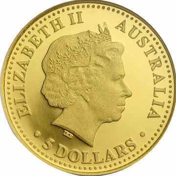 2006 5 Dollars – Elizabeth II (4th Portrait – Koala – Gold Proof)