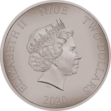 2020 2 Dollars – Elizabeth II (Triceratops)