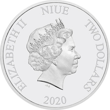 2020 2 Dollars – Elizabeth II (Year of the Mouse: Good Fortune)
