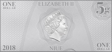 2018 1 Dollar – Elizabeth II (Commander Spock)
