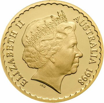 1998 150 Dollars – Elizabeth II (4th Portrait – Desert Pea – Gold Proof)