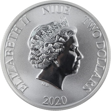 2020 2 Dollars – Elizabeth II (Jurassic Park)