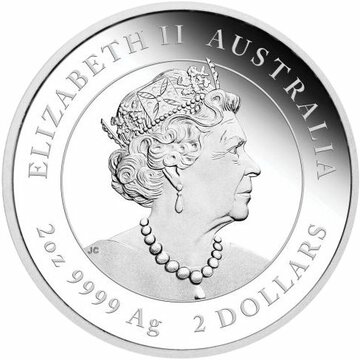 2 Dollars – Elizabeth II (6th Portrait – Year of the Ox – Silver Bullion Coin)
