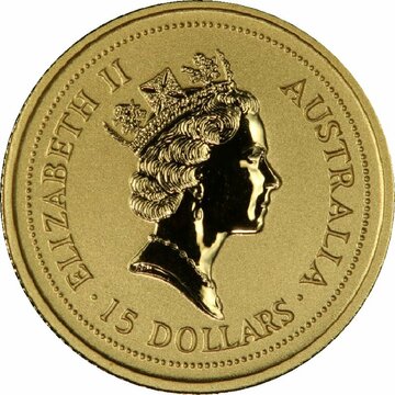 1997 15 Dollars – Elizabeth II (3rd Portrait – Year of the Ox – Gold Bullion Coin)