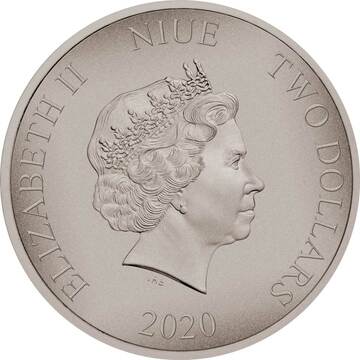 2020 2 Dollars – Elizabeth II (Pterodactyl)