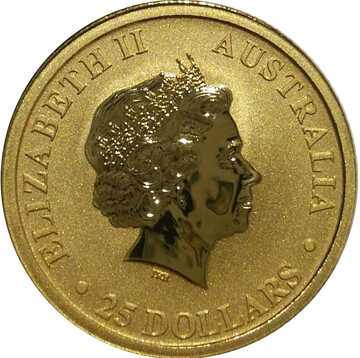 2014 25 Dollars – Elizabeth II (4th Portrait – Kangaroo – Bullion Coin)
