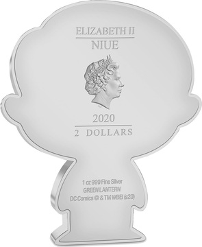 2020 2 Dollars – Elizabeth II (Green Lantern)