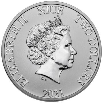 2021 2 Dollars – Elizabeth II (Donald and Daisy)
