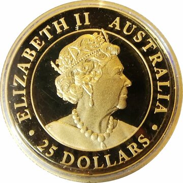 2020 25 Dollars – Elizabeth II (6th Portrait – Hand of Faith – Gold Bullion)