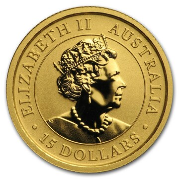2019 15 Dollars – Elizabeth II (6th Portrait – Kangaroo – Gold Bullion Coin)