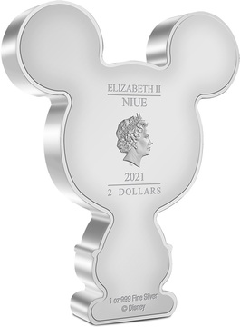 2021 2 Dollars – Elizabeth II (Mickey Mouse)