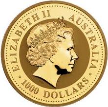 2007 1000 Dollars – Elizabeth II (4th portrait – Year of the Pig – Gold Bullion Coin)