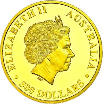 2014 500 Dollars – Elizabeth II (4th Portrait – Australian Stock Horse – Gold Bullion Coin)