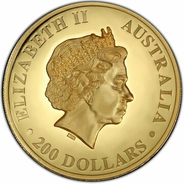 2016-2017 200 Dollars – Elizabeth II (4th Portrait – Wedge-tailed Eagle – Proof High Relief)