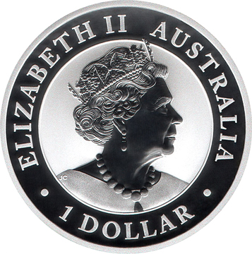 1 Dollar – Elizabeth II (6th Portrait – Golden Eagle – Silver Bullion Coin)