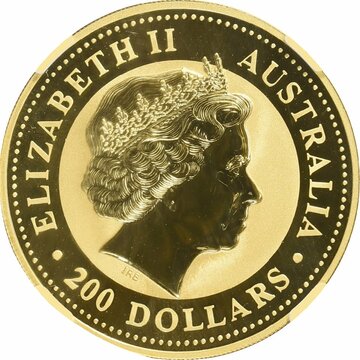 2007 200 Dollars – Elizabeth II (4th Portrait – Year of the Pig – Gold Bullion Coin)