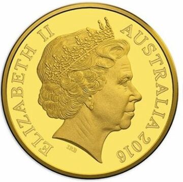 2016 10 Dollars – Elizabeth II (4th Portrait – Australia’s First Mints – Gold Proof)