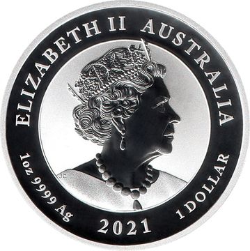 1 Dollar – Elizabeth II (6th Portrait – Chinese Myths and Legends – Silver – Dragon)