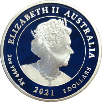 2 Dollars – Elizabeth II (6th Portrait – Year of the Ox – Coloured Proof)
