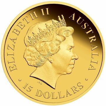 2011 15 Dollars – Elizabeth II (4th Portrait – Emu; Gold Bullion Coin)