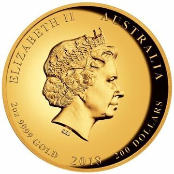 2018 200 Dollars – Elizabeth II (4th Portrait – End of WWI 100th Anniversary)