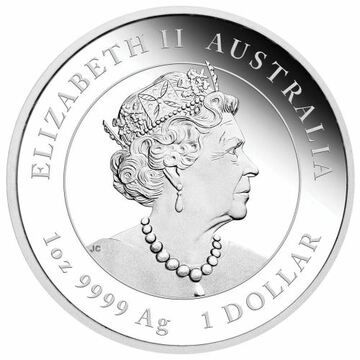 1 Dollar – Elizabeth II (6th Portrait – Year of the Tiger; Silver Bullion)