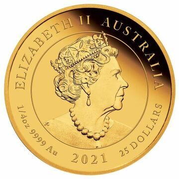 2021 25 Dollars – Elizabeth II (6th Portrait – Her Majesty’s 95th Birthday)