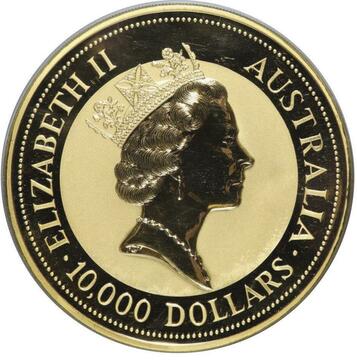 1991 10 000 Dollars – Elizabeth II (3rd Portrait – Australian Nugget – Gold Bullion Coin)