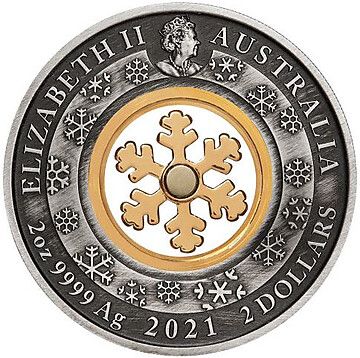2 Dollars – Elizabeth II (6th Portrait – Christmas Wonderland)