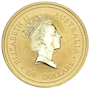 1993-1994 100 Dollars – Elizabeth II (3rd Portrait – Australian Nugget – Gold Bullion Coin)