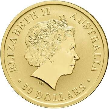 2015 50 Dollars – Elizabeth II (4th Portrait – Kangaroo – Gold Bullion Coin)
