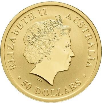 2017 50 Dollars – Elizabeth II (4th Portrait – Kangaroo – Gold Bullion Coin)