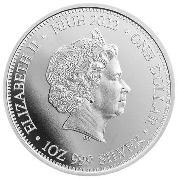 2022 1 Dollar – Elizabeth II (Lion vs. Hyenas)