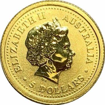1999-2000 5 Dollars – Elizabeth II (4th Portrait – Kangaroo – Gold Bullion Coin)