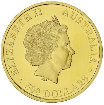 2015 500 Dollars – Elizabeth II (4th Portrait – Australian Stock Horse – Gold Bullion Coin)