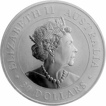 30 Dollars – Elizabeth II (6th Portrait – Australian Koala – Silver Bullion)