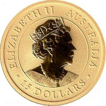 2022 15 Dollars – Elizabeth II (6th Portrait – Australian Kookaburra – Gold Bullion Coin)