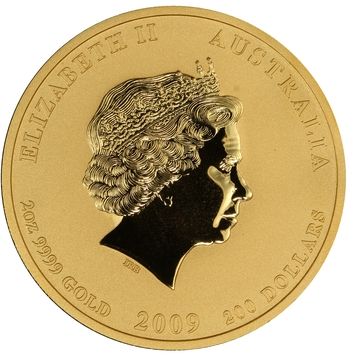 2009 200 Dollars – Elizabeth II (4th Portrait – Year of the Ox – Gold Bullion Coin)
