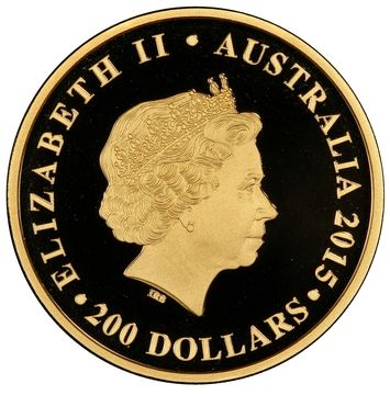 2015 200 Dollars – Elizabeth II (4th Portrait – Longest-Reigning Monarch – Gold Bullion Coin)